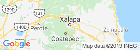 Xalapa De Enriquez map